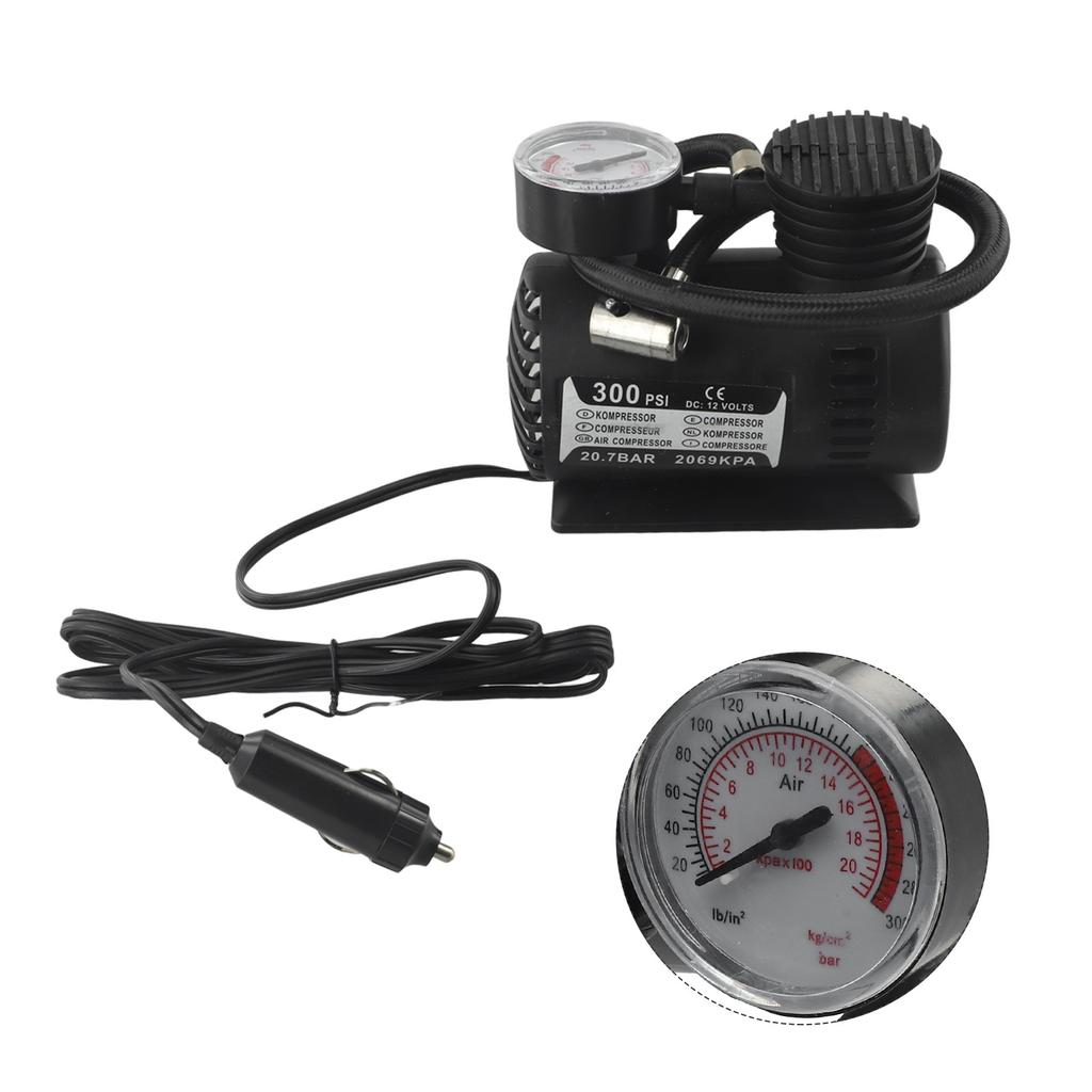 Air Compressor V Portable Psi Car Air Pump Metal ABS PSI Car Air Pump