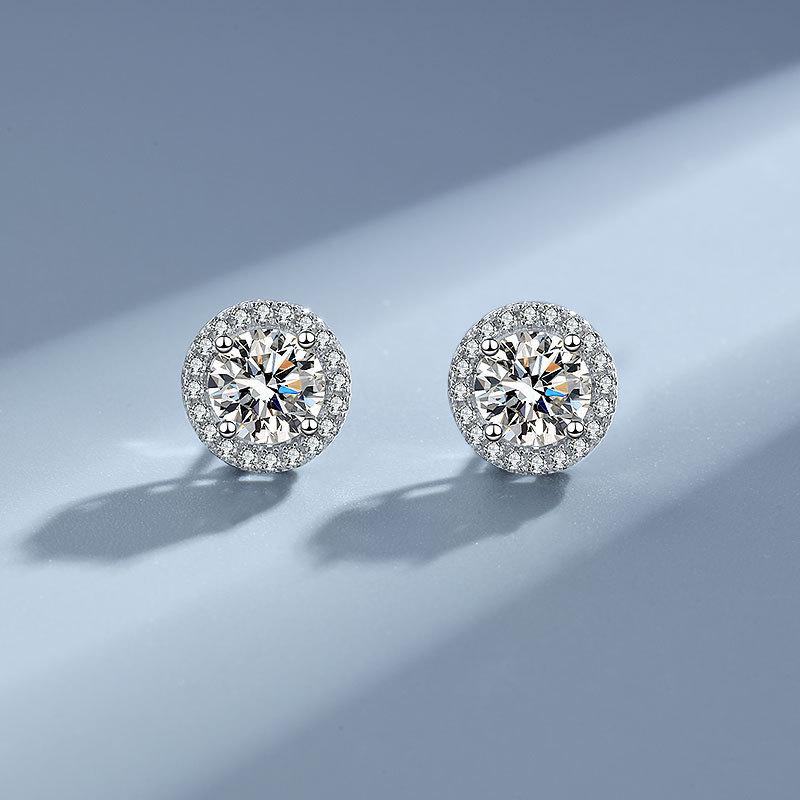 925 Silver Star Stud Earrings AAA Zircon High Quality For Women Earring Wedding Fashion Jewelry Accessories Party Gift