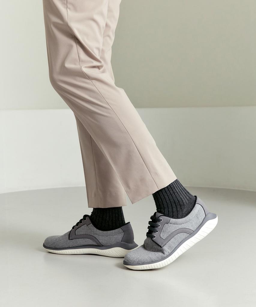 Ksns Urban Trek Wool Rib, Grey - Barefoot Shoes [Men'S]