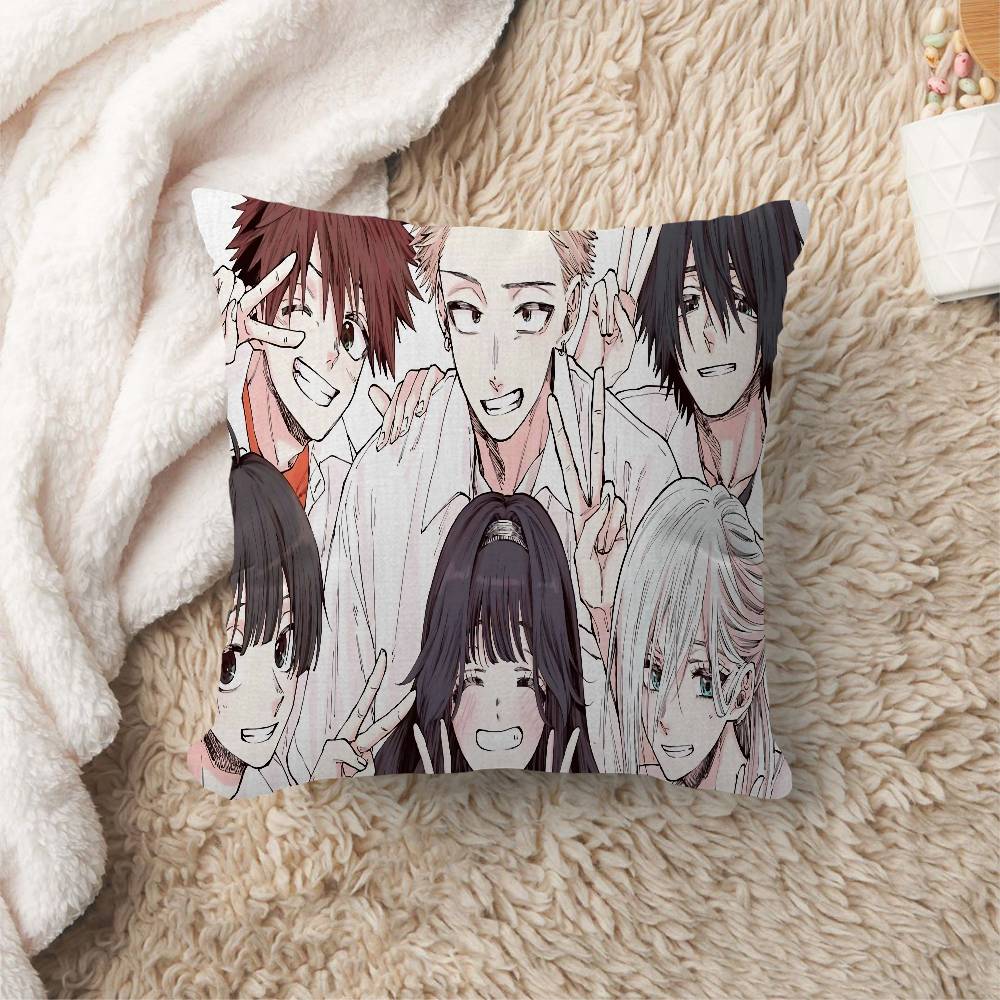 Anime T-The Fragrant Flower Blooms With Dignity Pillow Cushion Cover Pillowcase Living Room Sofa Home Decor Customized