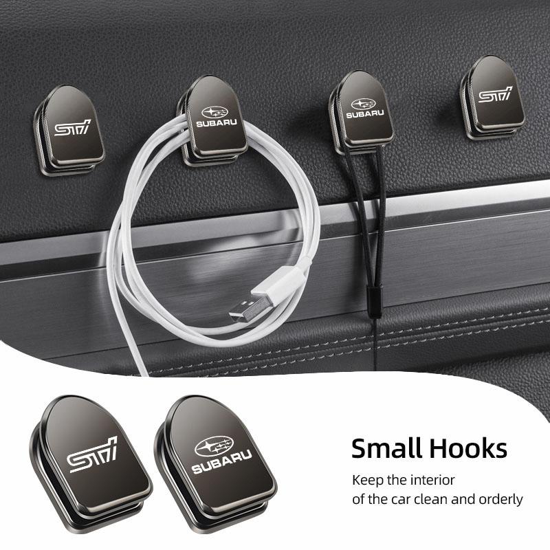 Car Interior Mini Storage Hook Organizer Self-adhesive Sticker For Subaru STI Crosstrek Forester Outback Impreza BRZ WRX Ascent wq2