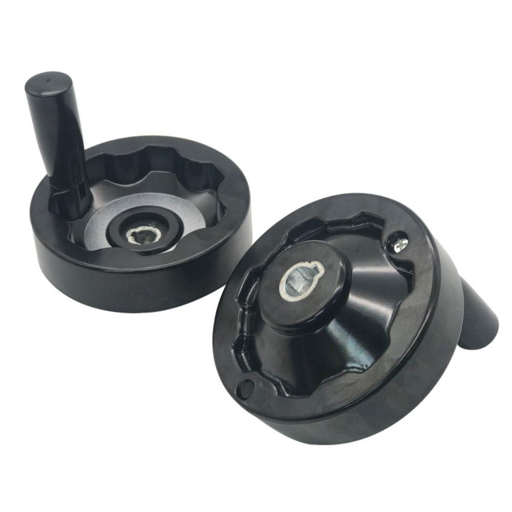 Bakelite Revolving Handle Black Hand Wheel Foldable Hand Wheel  Vertical Milling Machine