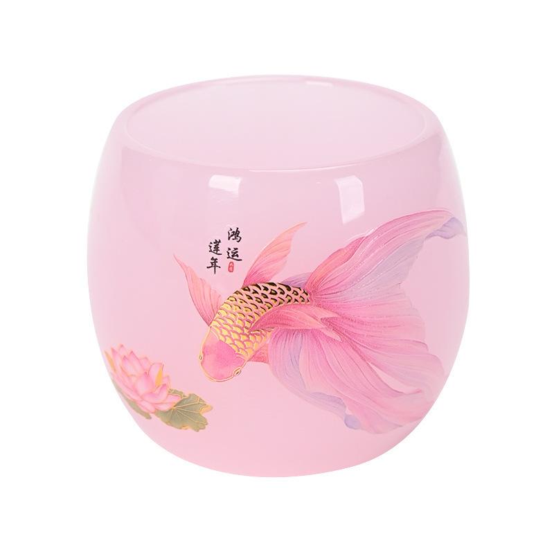 Pembe Kadın Seramik Master Home Kung Fu Çay Bardağı Tekli Yeşim Tadım Fincanı Toptan