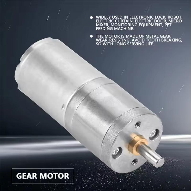 25Mm 12V 25Ga‑370 Low Speed Metal Gear Motor For Electronic Lock Gear Motor Gear Motor Metal Gear Motor Motor