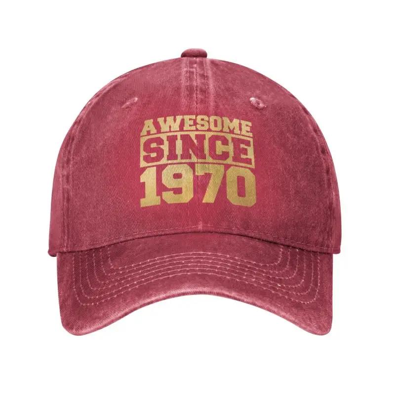 

Fashion Unisex Cotton Awesome Since 1970 Baseball Cap Adult Adjustable Dad Hat Men Women Hip Hop Adjustable