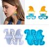 Christmas Elf Shape Pendant Earrings Silicone Mold Suitable for Epoxy Resin Diy Craft Charms Ornament Jewelry Making