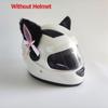 Touch Fastener Bow Cat Ear Decoration Plush Helmet Accessories Cute Cute Plush Stickers  Women