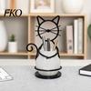 Textured Flower Pots Cat Pot Holder, Multifunctional Desktop Vase Pen Organizer for Compact Cup Small Plants, Minimalist Stand with Pots,
