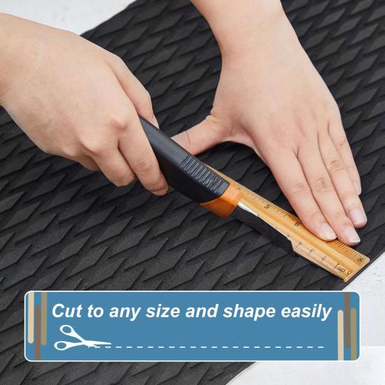 Foam Boat Flooring 95"/47"x12" Non-Slip Surfboard Traction Pad Grip Mat