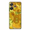 3D Embossed Case For Xiaomi Poco M6 4G Phone Case M 6 Plus Flowers Silicone Soft Coque For Xiaomi Redmi 13 13x Back Cover Case