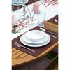 New Year Concept Printed Runner and Placemat Set 5 Pieces / Placemat Table Mat Dining Table Mat Coaster