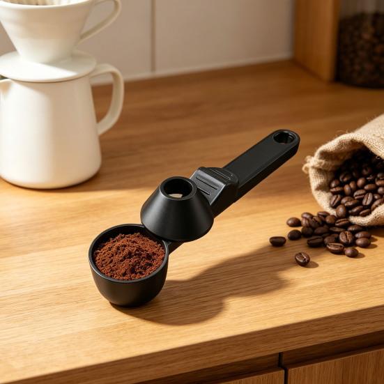 Yousheng Coffee Sliding Spoon Non-Spill Design Long Handle Measuring Scoop for Coffee Grounds BPA-Free Dishwasher Safe Essential Barista Tool for