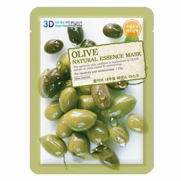 Skin Elasticity & Moisture Supply 3D Face Olive Mask Pack (100 Sheets) (WA8240C) basic