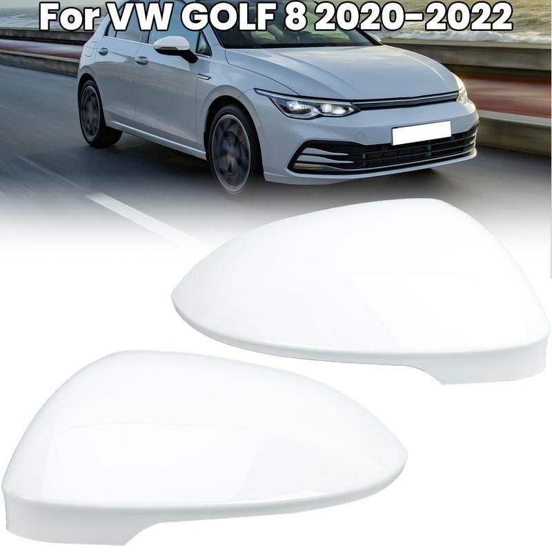 1 Pair Rearview Mirror Cover Cap For VW GOLF 8 MK8 - Without Lane Change Assist Hole Side Mirror Cover Car Accessories