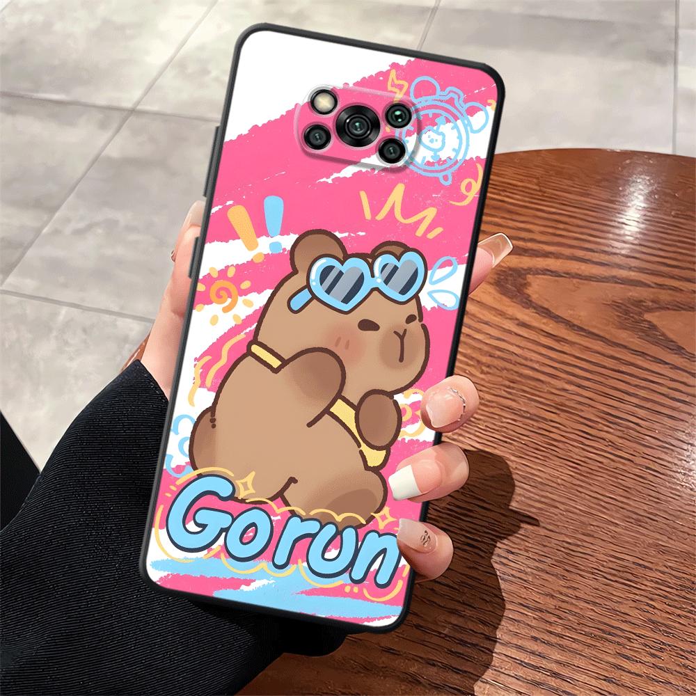 Case for Xiaomi Poco F8 F3 X3 X4 X5 X7 Pro C71 C75 C50 F1 M3 M4 M7 C61 M5 Funda Phone Cover Cartoon Cute Guinea Pig
