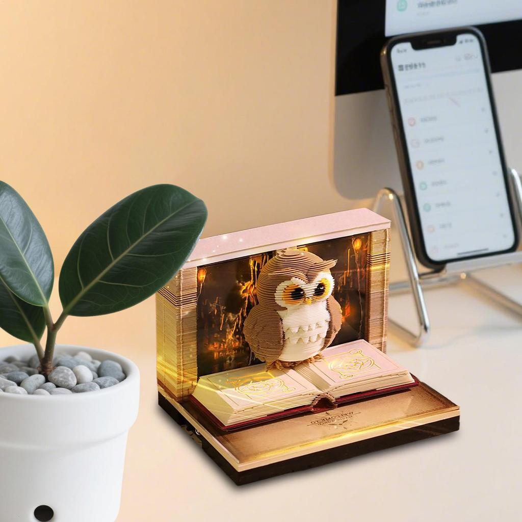 2026 Paper Sculpture Calendar 3D Memo Pad Calendar 3D Tear Away Paper Carving Art Memo Pad Home Office Decor Christmas Gift