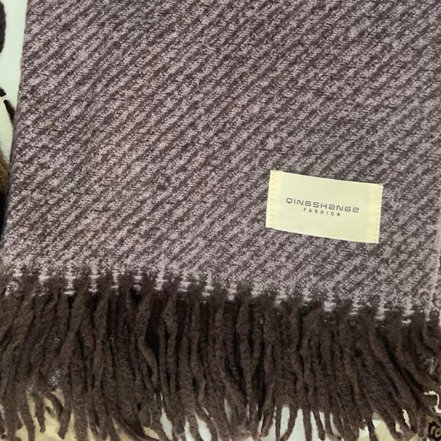 New Warm Thickened Scarf for Women  Autumn and Winter Casual Scarf for Men Korean Style Imitation Cashmere  Versatile Korean Style Shawl