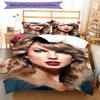 3pcs Taylor Swift Bedding Set Duvet Cover Closure Includes 1 Duvet Cover & 2 Pillowcases, Soft and Comfortable for All Seasons.