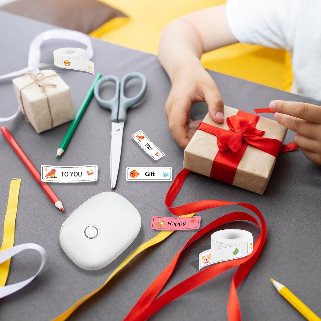 Bluetooth Labeler, Portable Labeler with Tape, Inkless Labeler Wireless Labeler with Multiple Templates for School Names, Price Tags, Home Storage