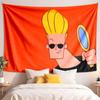 Tapisserie Johnny Bravo haute qualité pour décorer les murs du salon, de la chambre à coucher, du dortoir, idéale comme décoration murale de chambre ou cadeau de vacances