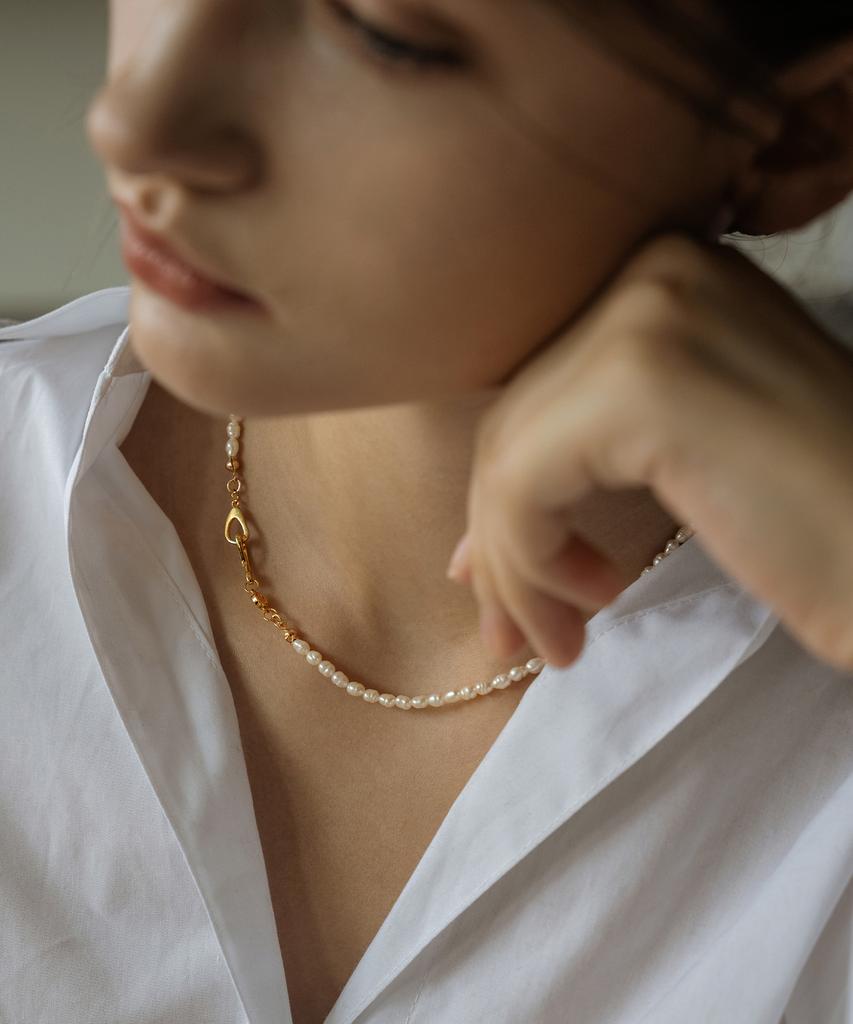 Has [Renewal] Lv039 Classic Freshwater Pearl Necklace