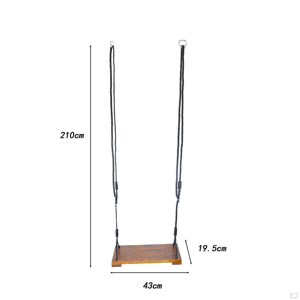 Wooden Swing Playground Accessories for Tree Garden Patio