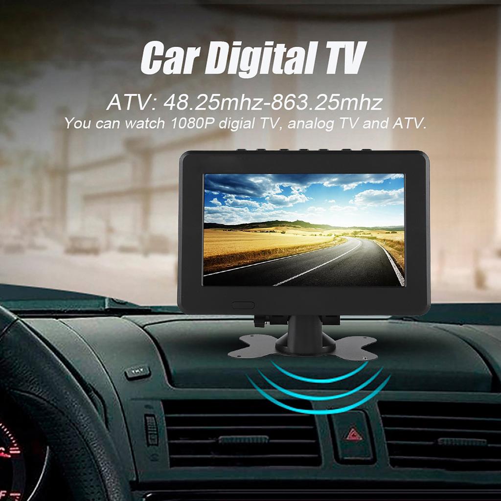 STAR Car Digital TV High Sensitivity 1080P Portable TV for Analog Digital TV ATV 7in