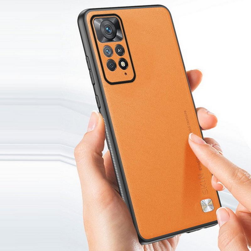 

Ультратонкий кожаный чехол для телефона для Xiaomi Poco X5 Pro 5G Redmi Note 12 Mi 12T Ударопрочная задняя крышка