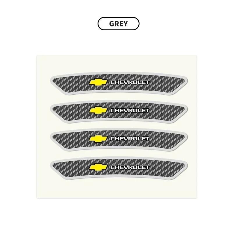 

4Pcs Car Wheel Hub Rim Stickers Auto Decor Decals Carbon Fiber Sticker For Chevrolet Cruze Captiva Sail Corsa Aveo Accessories