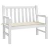 VidaXL Coussin de banc de jardin crème 120x50x3 cm tissu oxford 43198