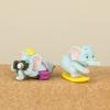 Elephant Doll 6pcs Toy Model Decoration Animation Cartoon Cute Material Pvc