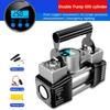 180W Car Tire Inflation Pump Electric Metal Dual Cylinder Gas Pump Portable Car Mounted Inflation Pump