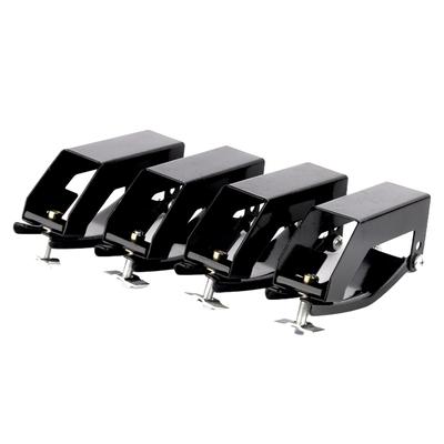 Universal 4 stücke Auto Gepäck Rack Schiene Feste Schnalle Langlebig Cross Bar End Installieren Montieren Clip Link Auto Lagerung Feste zubehör