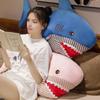 Giant Plush Shark Pillow 100cm Soft Fluffy Stuffed Animal for Cuddling & Sleeping Big Huggable Shark Toy for Kids Adults