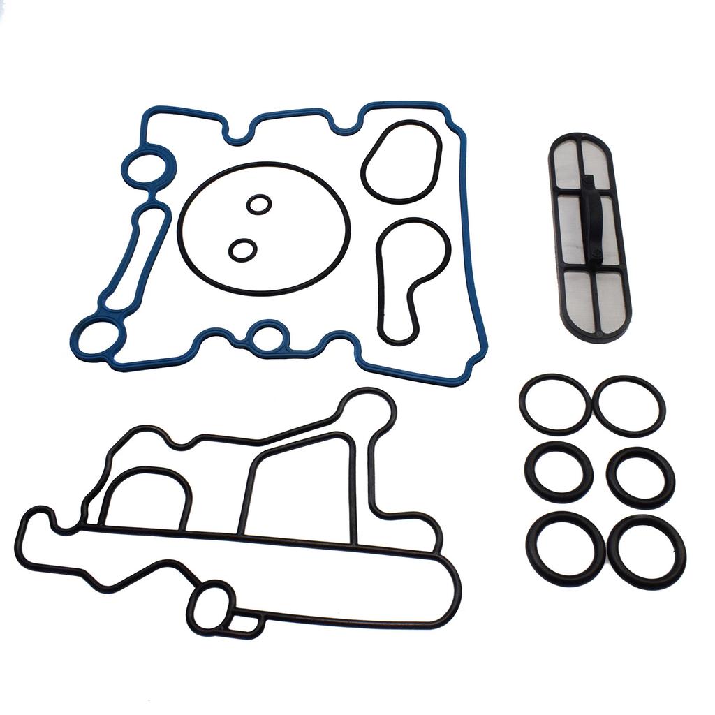 Oil Cooler Gasket Installation Set 3C3Z-6619-CA,3C3Z-9N693-A For Ford 6.0 6.0L Powerstroke Diesel 03-10
