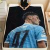 Phil Foden Printed Flannel Blanket, Soft Throw for Bedroom Sofa, Washable, Fan Merchandise, Great Gift.