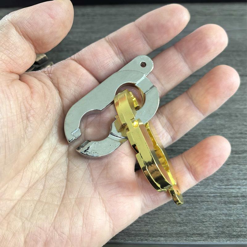 Metal Difficult Lock Puzzles Disentanglement Brain Teaser IQ Test Toys Educational Mind Games For Kids Adults Novelty Gifts