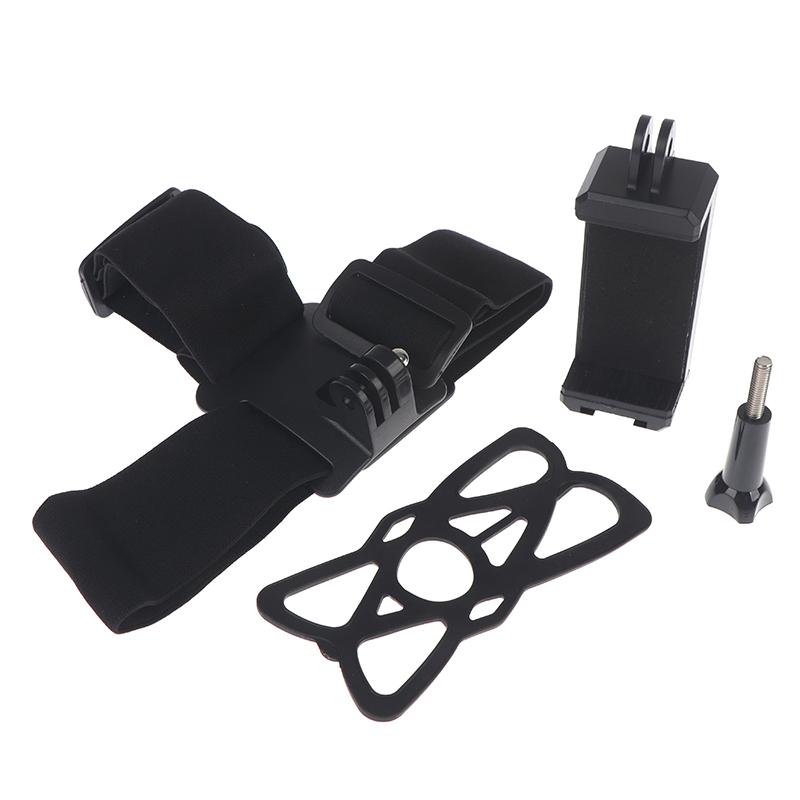 Kopfmontierter Handyhalter First-Person Video Live Stirnband Körperhalterung Für Handy Smartphones Action-Kamera