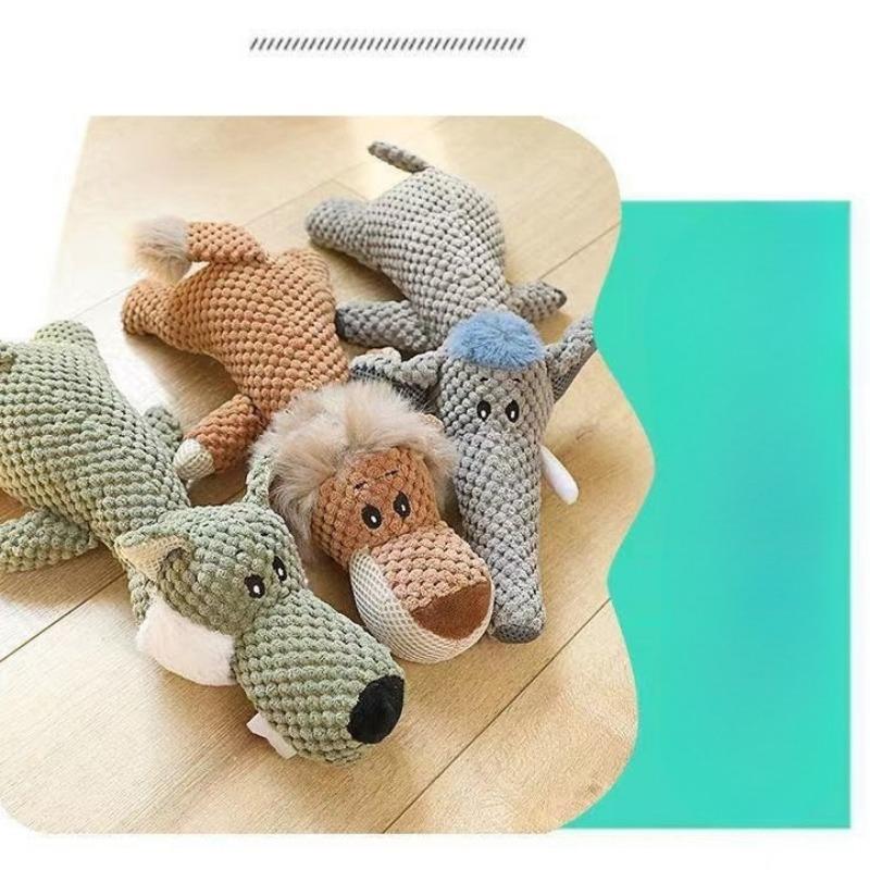New Pet Dog Toys, Plush, Chewable, Vocal Animal Small Dog Toys, Pet Supplies