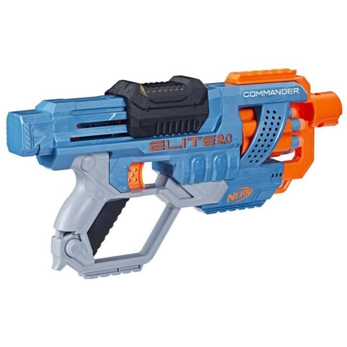 NERF Elite 2.0 Commander RC-6 - Blaster À Fléchettes - 6 Fléchettes Incluses