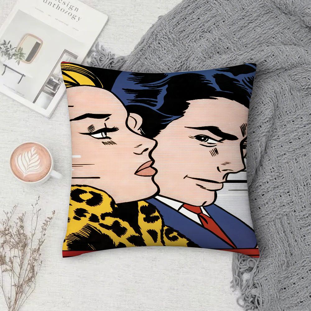 

Art R-Roy Lichtenstein Womens Tears Pillow Case Pillow Cover Case Square For Home Use Living Room Sofa Cushion Cover Decoration 12x12Inch