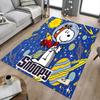 1pc Snoopy Space Adventure Carpet for Playroom Bedroom Living Room Sofa Home Decor,kids Game Area Rug Non-slip Floor Mat Y7309