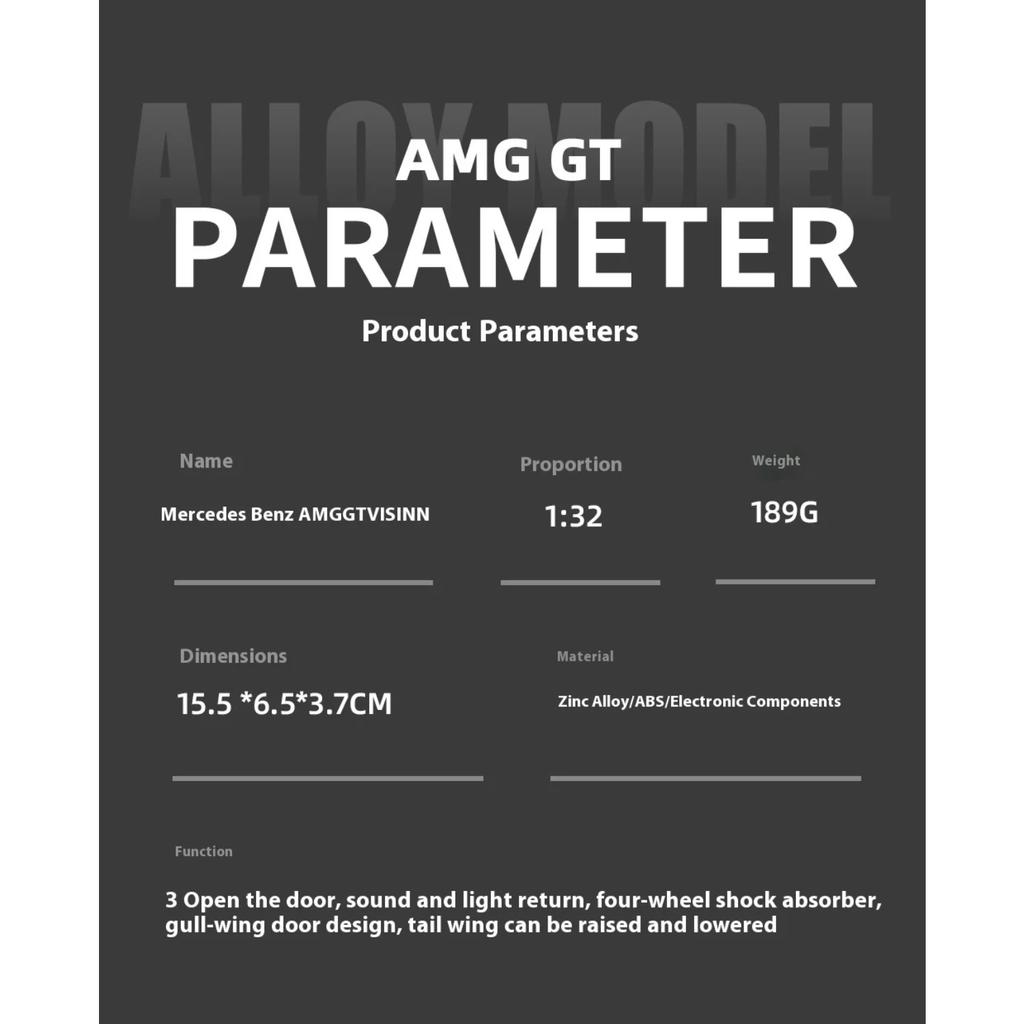1/32 Mercedes Benz AMG Vision GT Supercar Legierung Druckguss Auto Modell Sammlung Hobby Boutique Dekorative Geschenke für Freund Geschenk