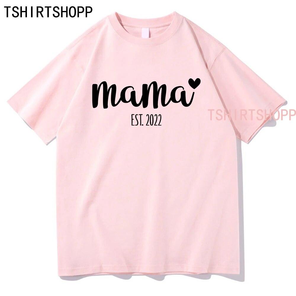 Mother's Day Tshirt Kawaii Clothing High Quality Cotton Tops Women TShirts Summer Short Sleeve T Shirt  Vintage Harajuku Clothes Unisex