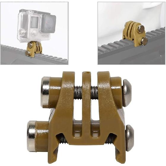 Picatinny Rails Airsoft Rail Mounts Bracket Adapter for GoPro Action Camera (Black) дубильная кора