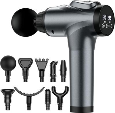 Myofasciální uvolňovací pistole od zručného elektrikáře Myofasciální uvolnění se 6 silnými vibracemi Hloubka 8 mm Tichá Rychlá Až 12 hodin nepřetržité Mini