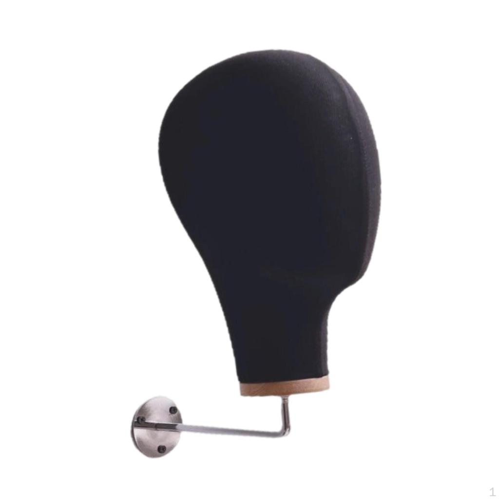 Mannequin Head Hat Display Stand Rack Woman for Hairpieces Elegant Manikin Wall Mounted