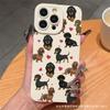 Cute Dachshund fits iPhone 16 Pro/17 phone cases, iPhone 15 protective cases, 14 Pro/13/12/11