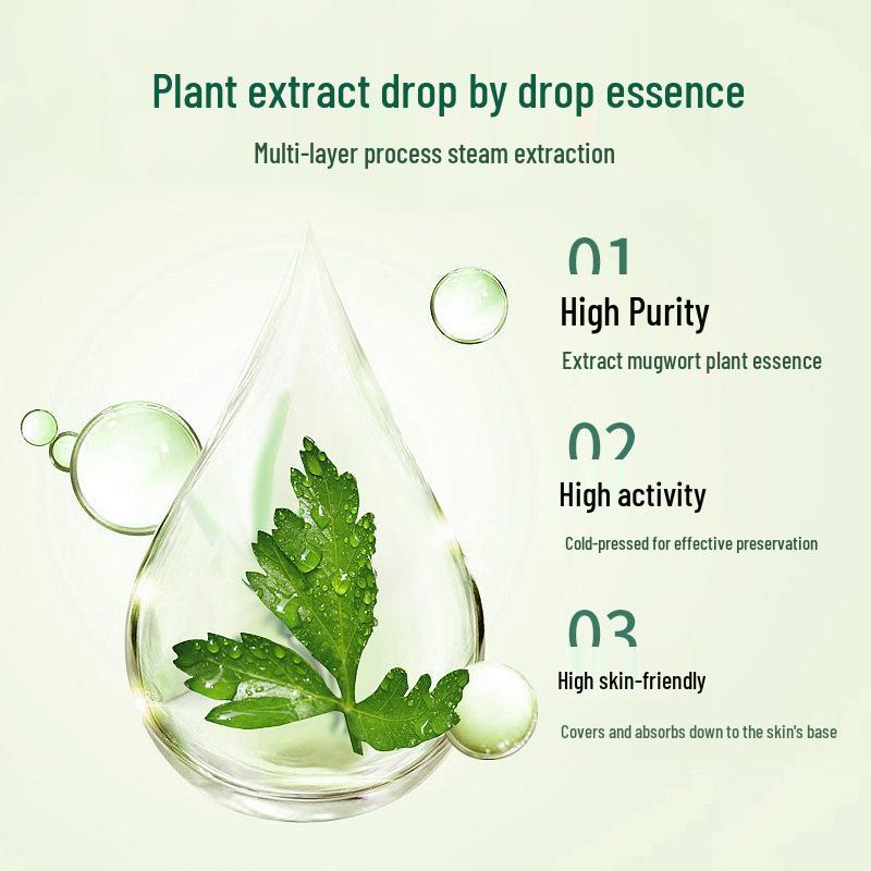 Mugwort Essential Oil Roll-On 10ml: Universal for Body Moisturizing, Aromatherapy, Massage of Shoulders and Neck.