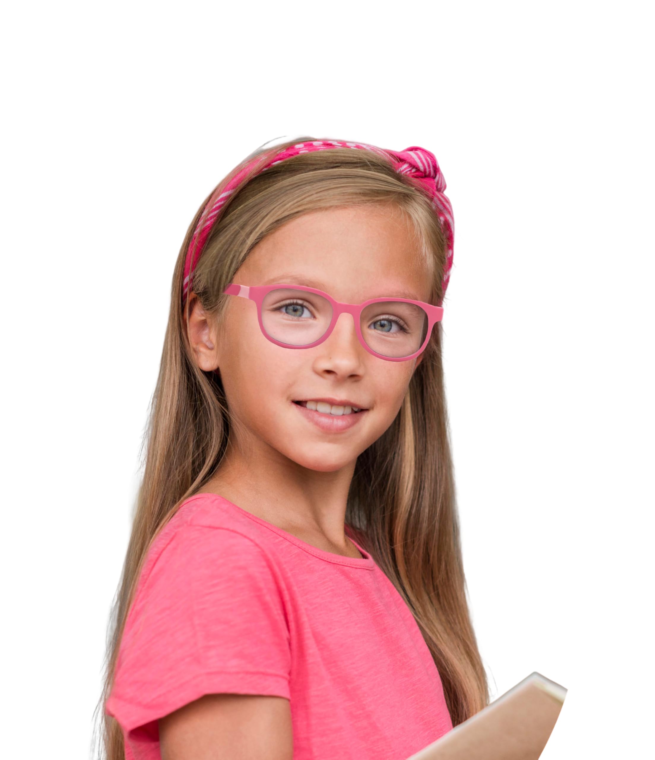 

Kiddus Испанский бренд Очки для блокировки синего света для для Облегчает сухость глаз и сон Мягкая оправа Детские, Без диоптрий, Компьютеры, Планшеты, Обучение, розовый